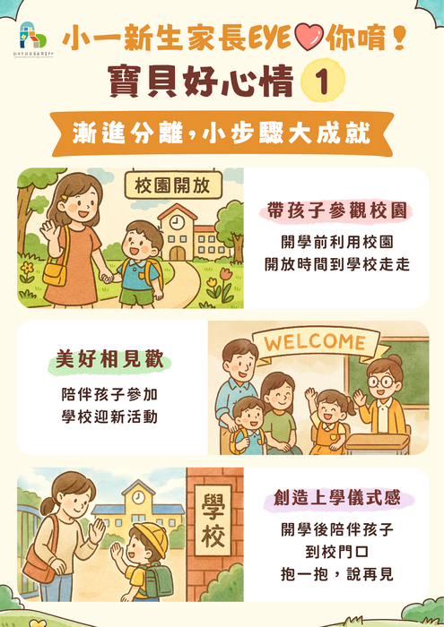 轉知：「家庭教育中心　小一新生報到」圖卡(附件1)1份圖片